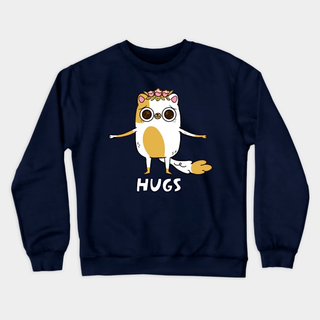 Cake Hugs Crewneck Sweatshirt by Fluffymafi